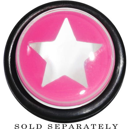 9/16 Clear Pink Acrylic Wish on a Star Taper