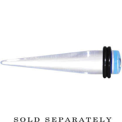 Clear Light Blue Acrylic Set Sail Nautical Anchor Taper 0G to 20mm