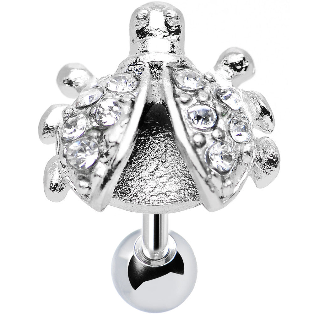 Clear Gem Lovely Ladybug Tragus Cartilage Earring