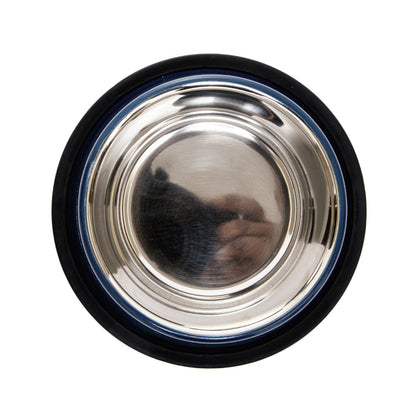 Country Living Set of 2 Ribbed Non-Slip Pet Bowls – Poseidon Blue