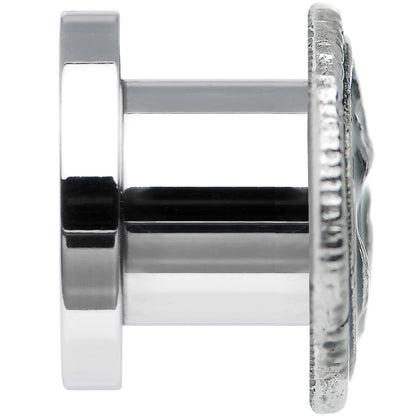 0G Stainless Steel Vintage Nautical Anchor Screw Fit Plug