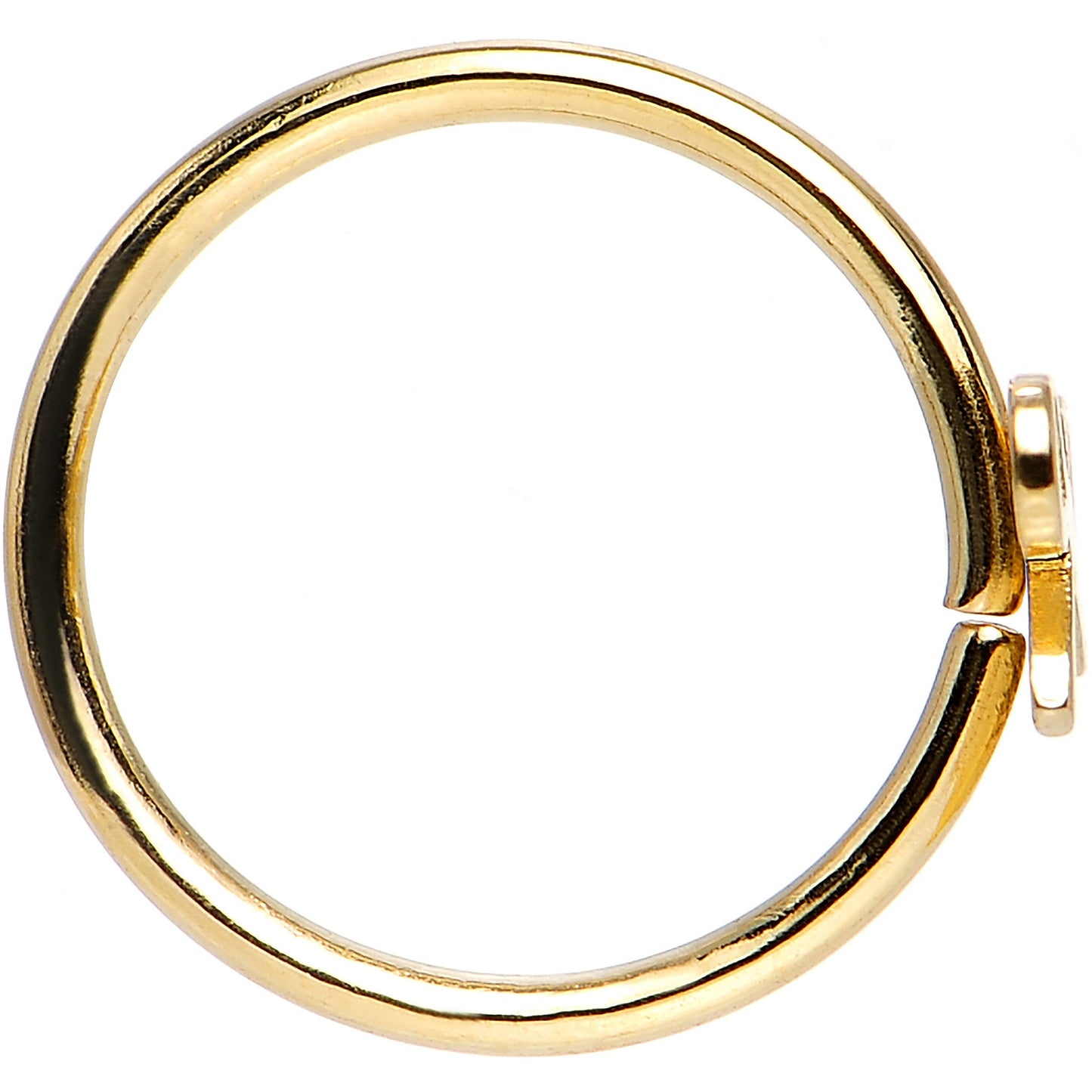 20G 5/16 Gold IP Girly Bow Nose Hoop