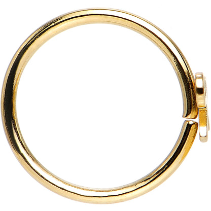 20G 5/16 Gold IP Girly Bow Nose Hoop