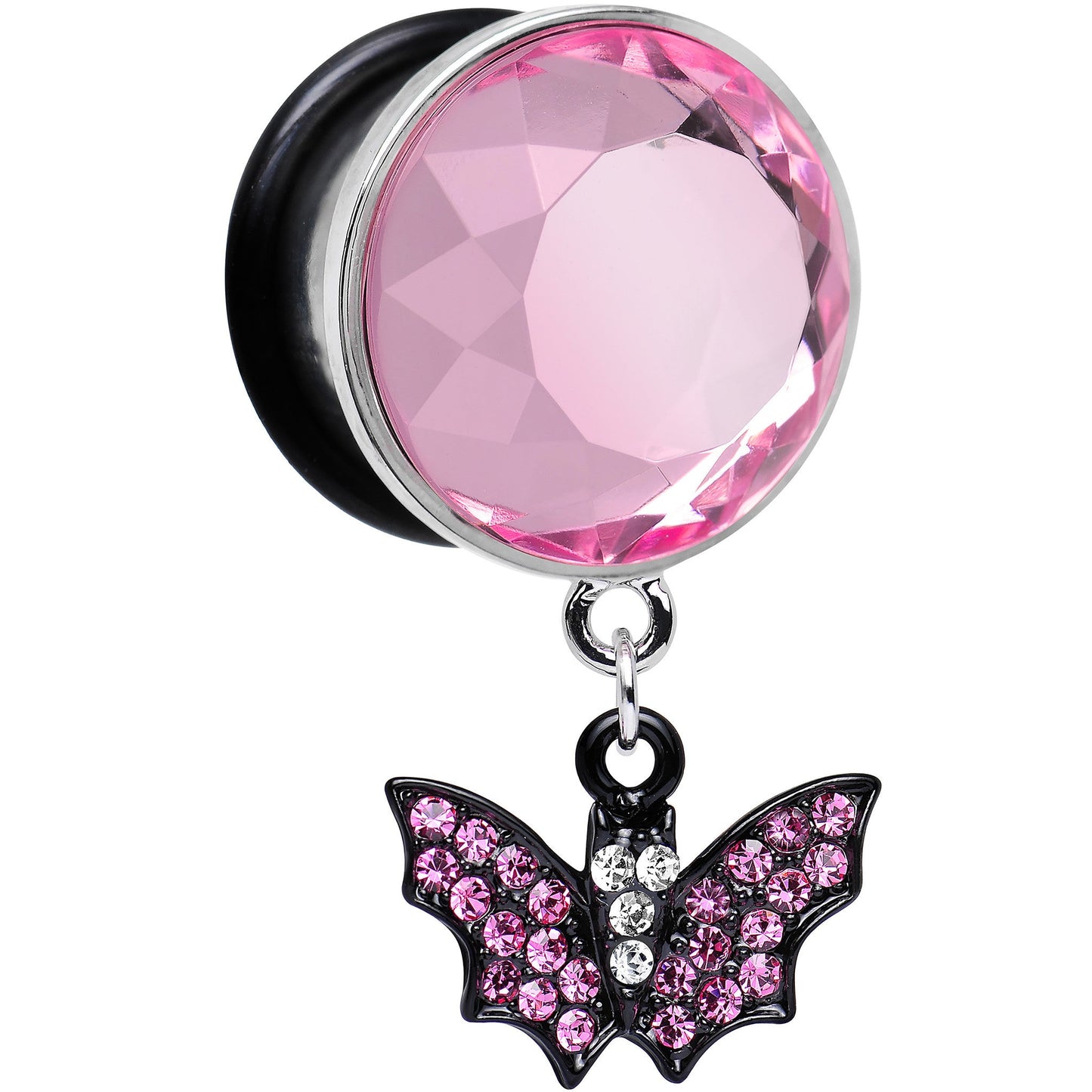 5/8 Pink Gem Night Belongs to the Bat Steel Plug