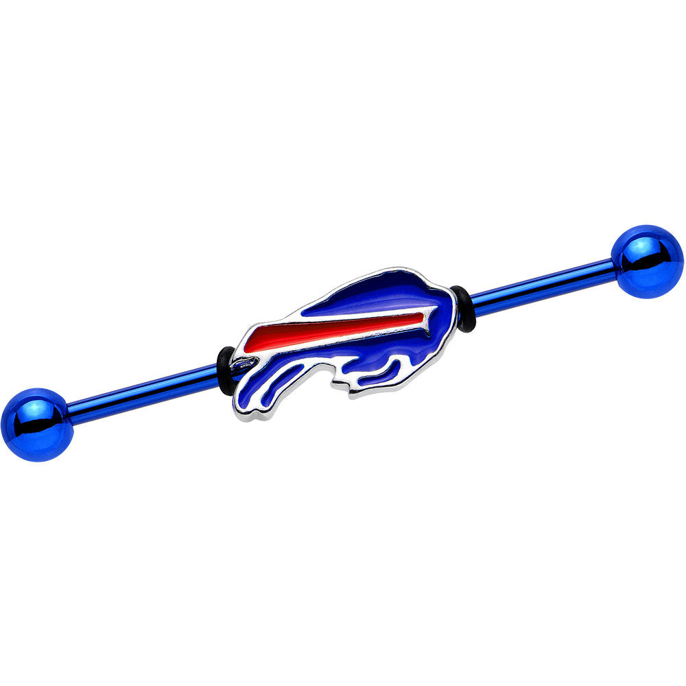 Officially Licensed Buffalo Bills Logo Industrial Barbell 38mm