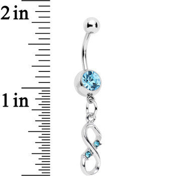Aqua Gem Infinite Hope Dangle Belly Ring
