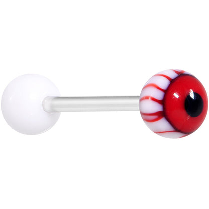 14G Bloodshot Astro Eye Barbell Tongue Ring 5/8
