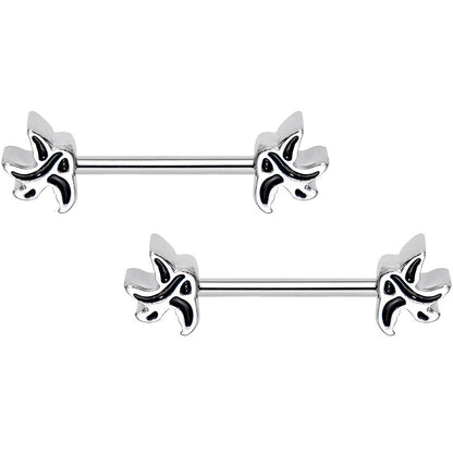 14G 5/8 Swallow Bird Nipple Barbell Set