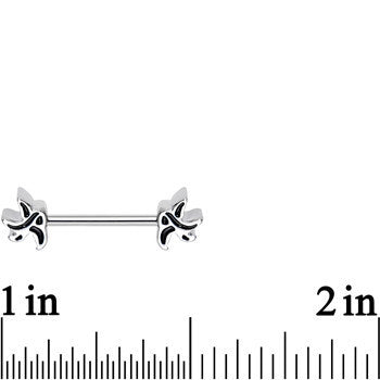 14G 5/8 Swallow Bird Nipple Barbell Set
