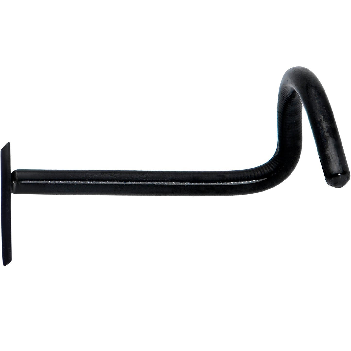 Black Anodized Titanium Heart Nose Ring