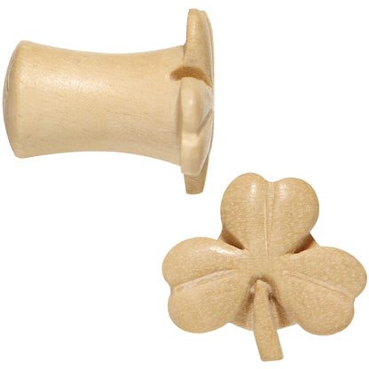 2G Organic Crocodile Wood Shamrock Saddle Plug Set
