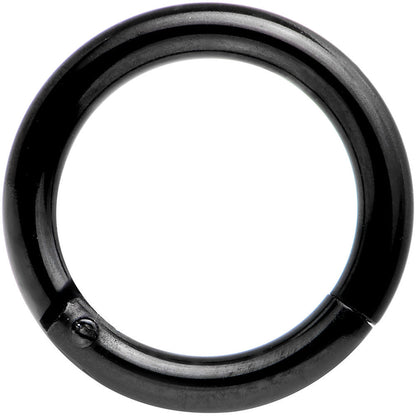 14G 5/16 Black Anodized Hinged Segment Ring