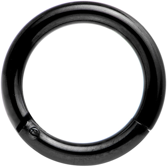 14G 5/16 Black Anodized Hinged Segment Ring