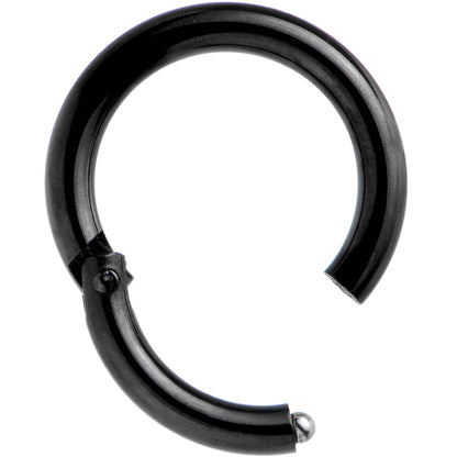 14G 5/16 Black Anodized Hinged Segment Ring