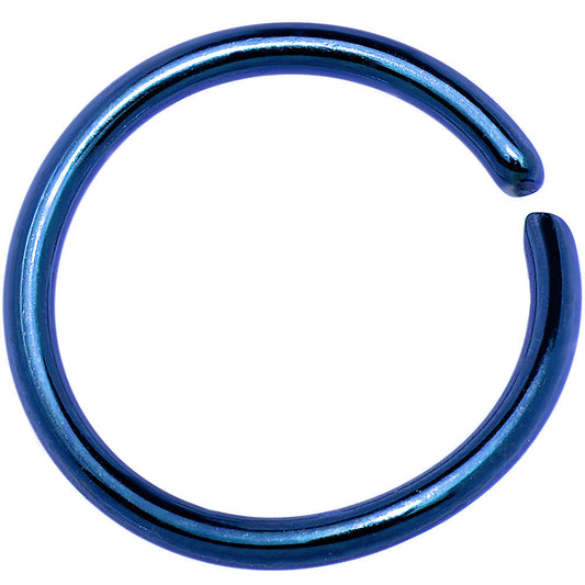 16G 3/8 Blue Anodized Annealed Steel Seamless Circular Ring