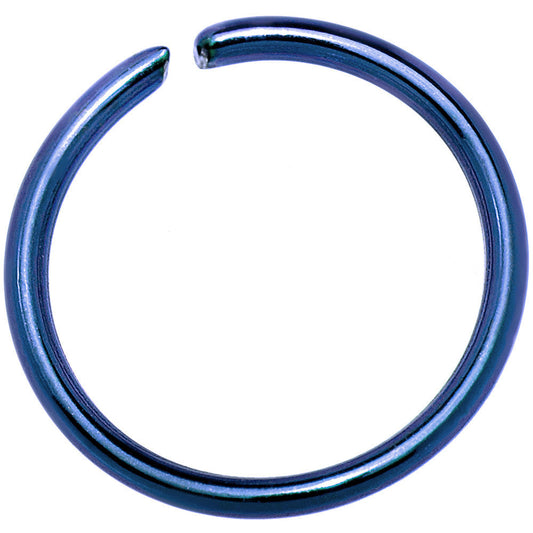 20G 5/16 Blue Anodized Annealed Steel Seamless Circular Ring