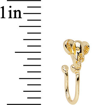 Elegant Elephant Adjustable Clip On Fake Nose Ring