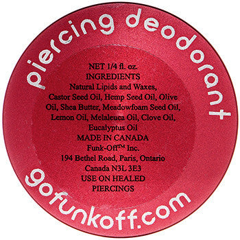 Clear Gem Pink Funk Off Natural Piercing Deodorant