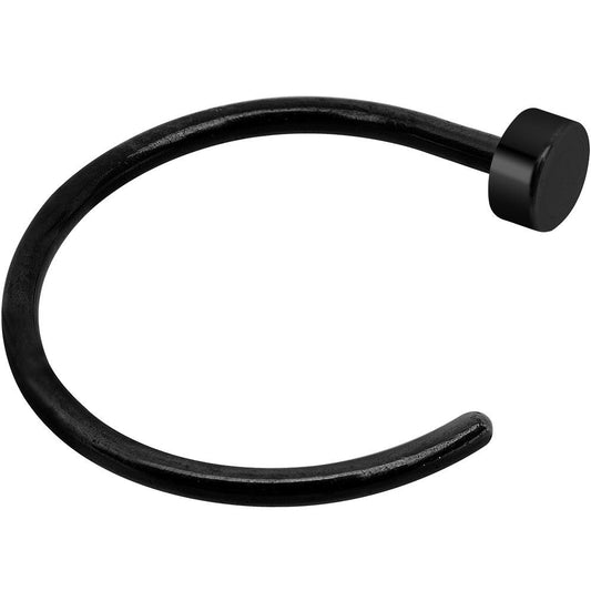 22G 5/16 Black PVD Plated Stainless Steel Nose Hoop
