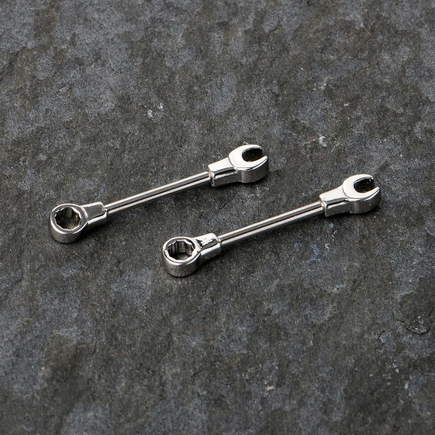14G 13mm Combo Wrench Barbell Nipple Ring Set