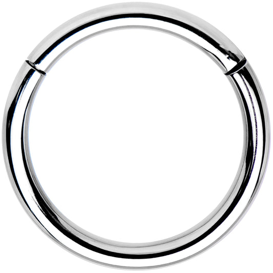 14G 1/2 Solid G23 Implant Grade Titanium Hinged Segment Ring