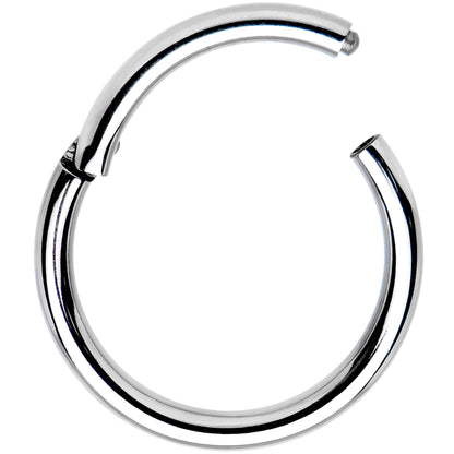 14G 1/2 Solid G23 Implant Grade Titanium Hinged Segment Ring