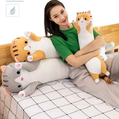 Plush Long Cat Body Pillow