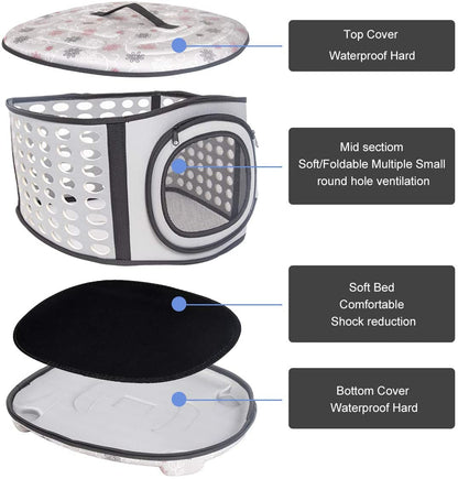 Foldable Pet Dog Cat Puppy Handbag Carrier Cage - Jaico Online Shop