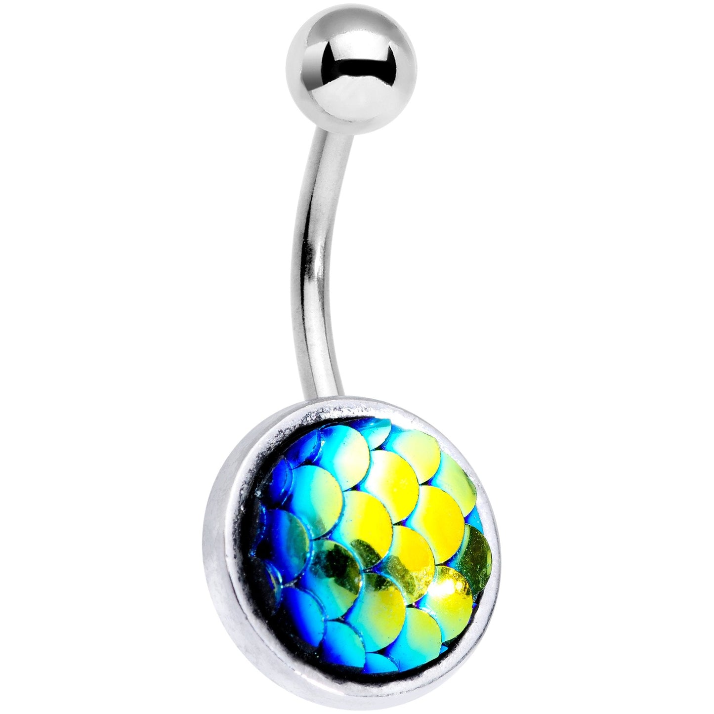 Blue Gem Sea Treasures Belly Ring Set of 4