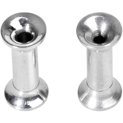 10G Steel Internally Threaded Screw Fit Tunnel Plug Set