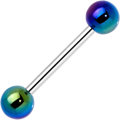 Multi Color Pearlescent Acrylic Ball Barbell Tongue Ring Set of 4