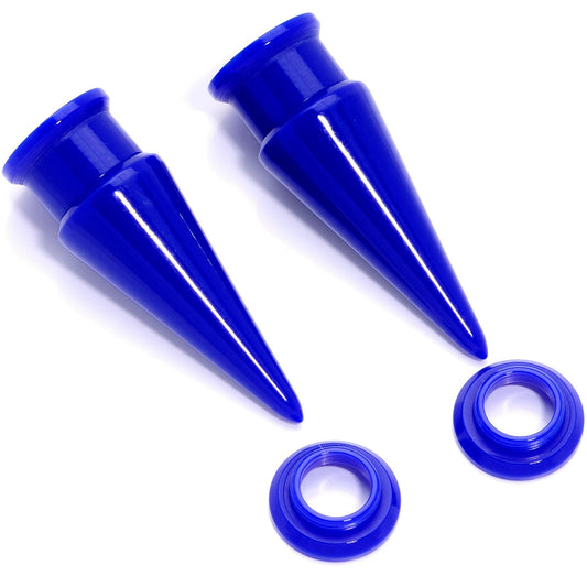 Blue 2 in 1 Interchangeable Screw Fit Plug and Taper Set