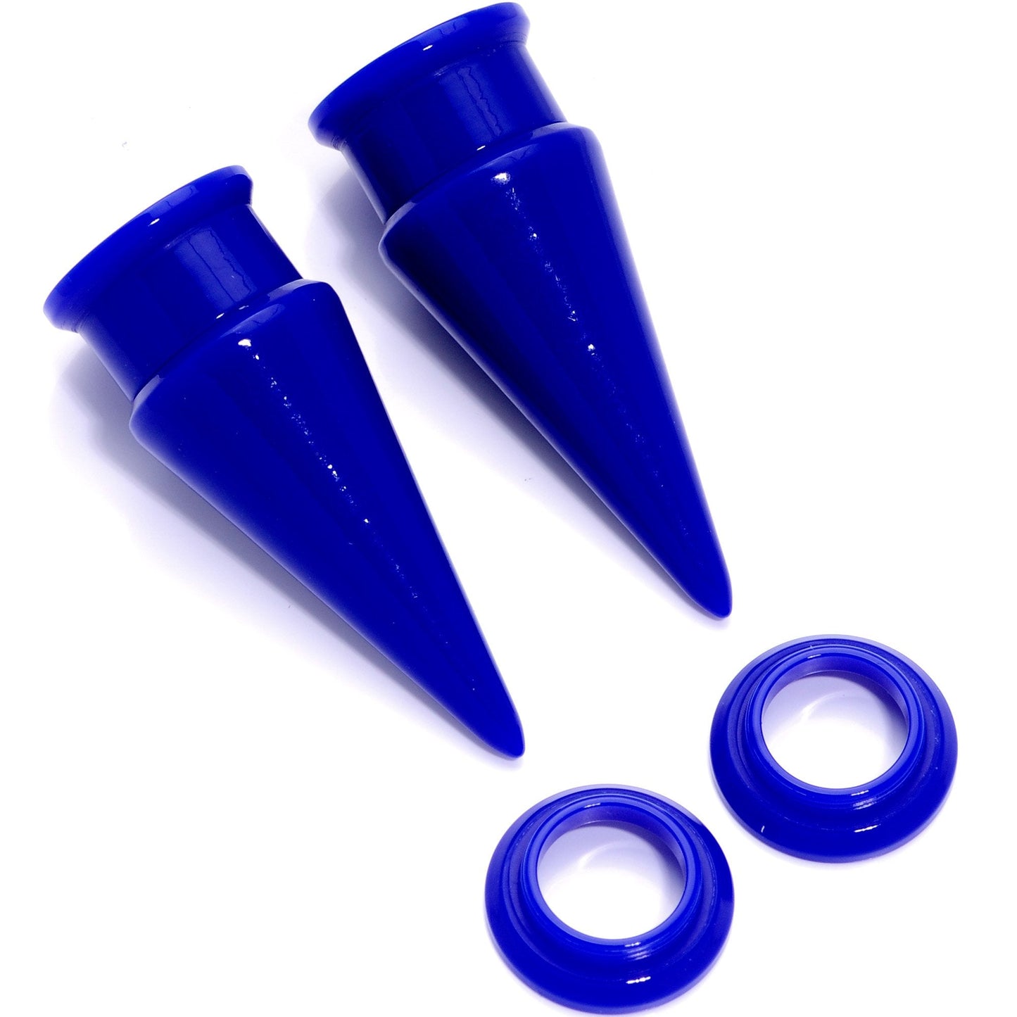Blue 2 in 1 Interchangeable Screw Fit Plug and Taper Set