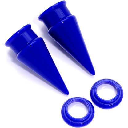Blue 2 in 1 Interchangeable Screw Fit Plug and Taper Set