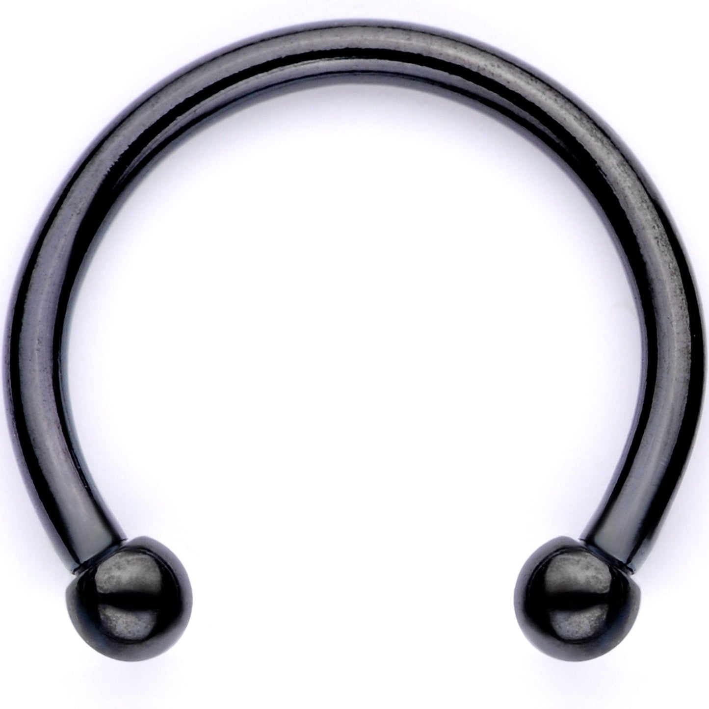 16G Pink Faux Opal Black Anodized Twisted Horseshoe Clip On Fake Septum Ring Set