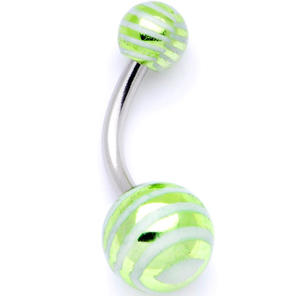Pastel Stripes Party Pack Belly Ring Set of 4