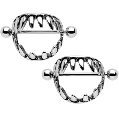 14G 7/8 Halloween Fang Nipple Shield Set