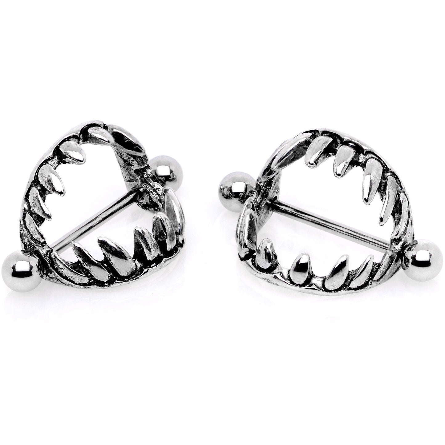 14G 7/8 Halloween Fang Nipple Shield Set