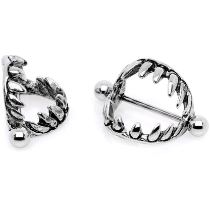 14G 7/8 Halloween Fang Nipple Shield Set