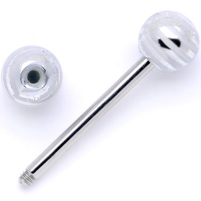 Evening Stripes Party Barbell Tongue Ring Set of 4