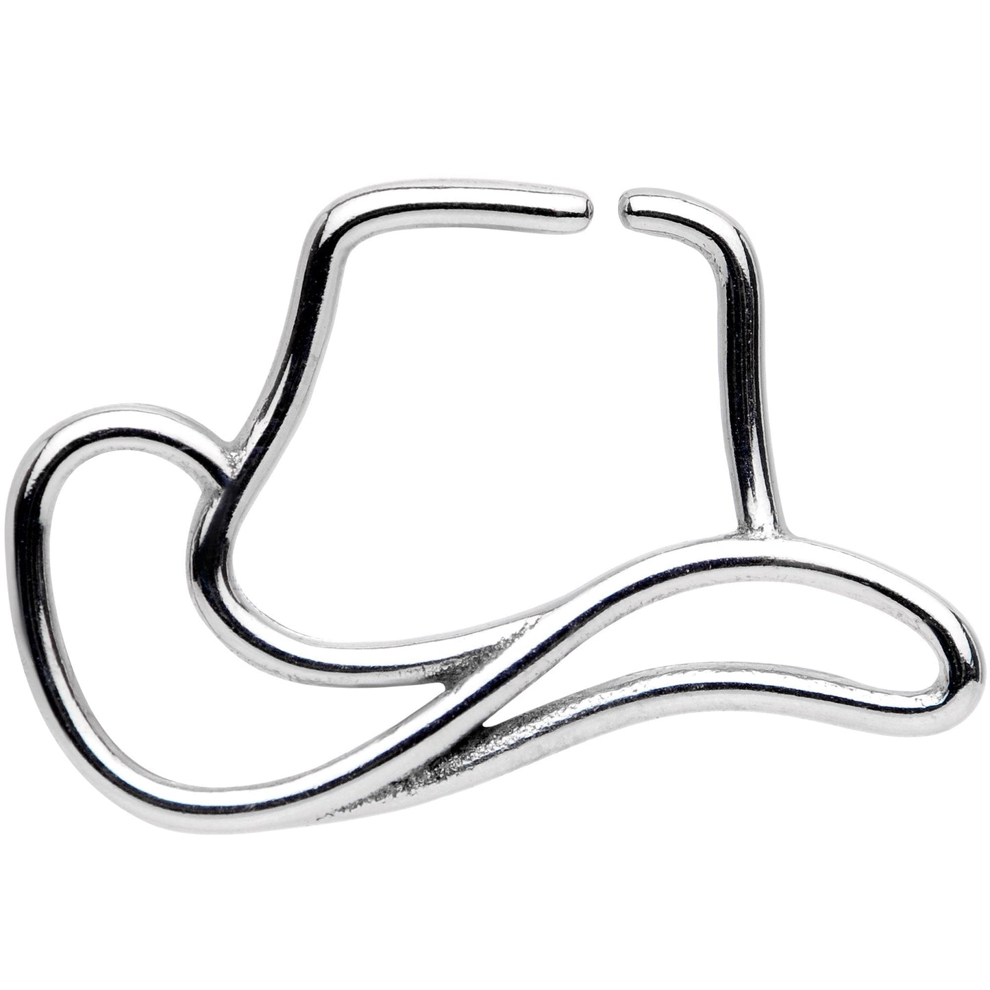 18G Howdy Folks Cowboy Hat Closure Ring