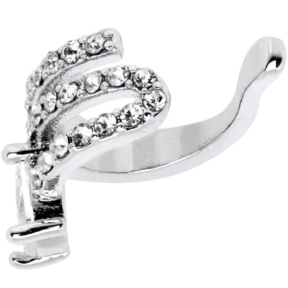 Clear Gem All Of The Bling None Of The Commitment Non Pierced Ear Cuff