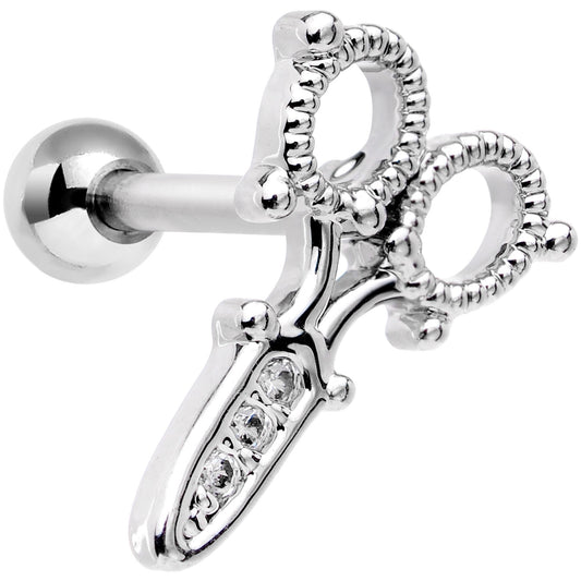 18G 5/16 Clear Gem Shear Beauty Cartilage Tragus Earring