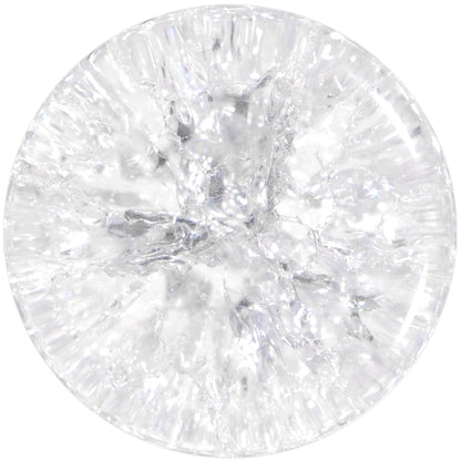 Clear Shattered Glass Saddle Plug Set 6mm to 16mm