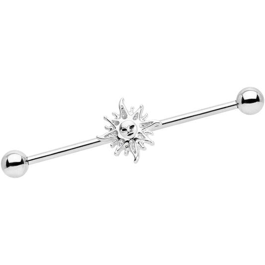 14G Happy Sun Industrial Barbell 38mm