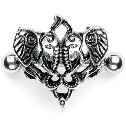 14G 9/16 Dueling Elephants Nipple Shield Set