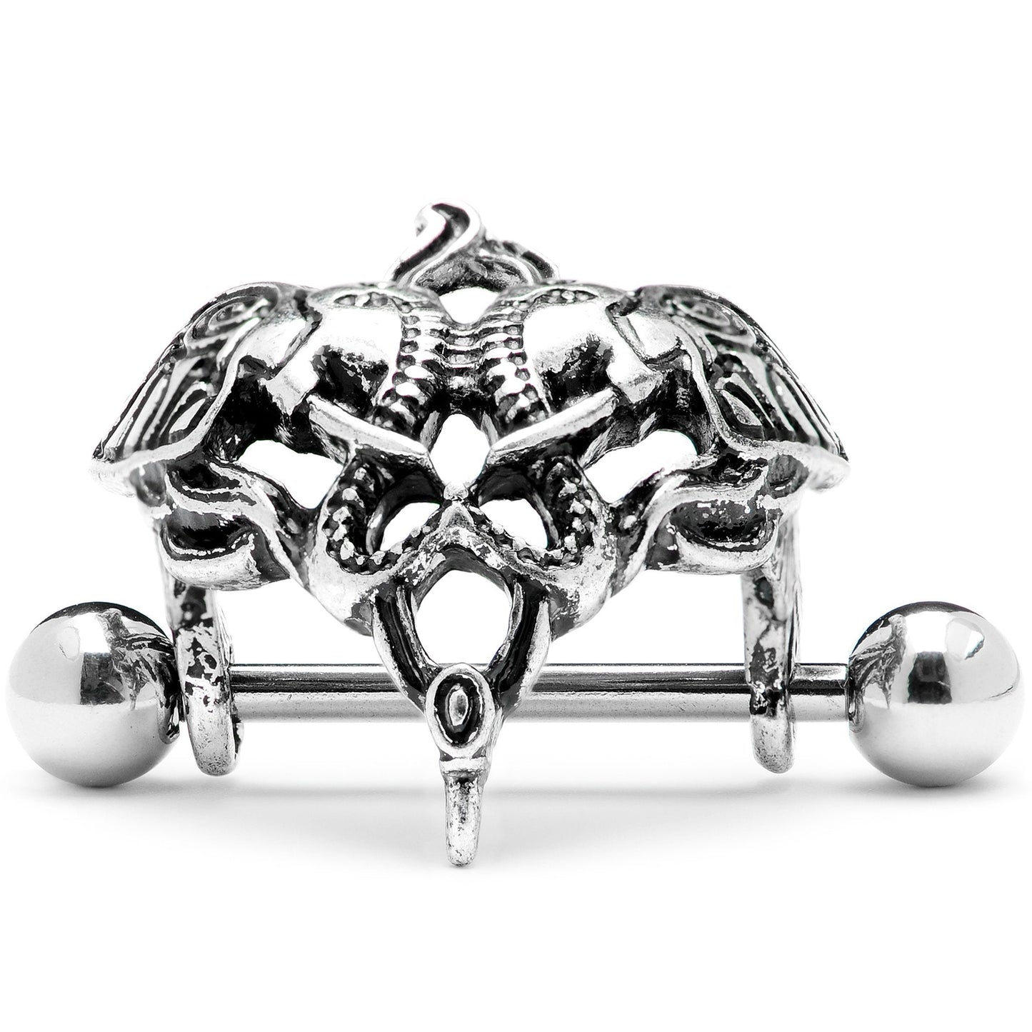 14G 9/16 Dueling Elephants Nipple Shield Set