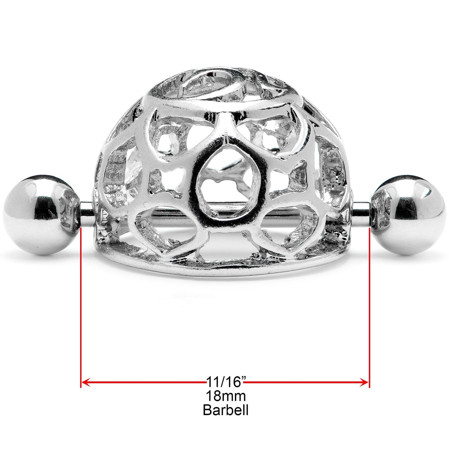 14G 9/16 Framework Dome Geometric Nipple Shield Set