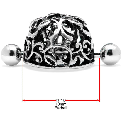 14G 9/16 Framework Twining Vines Nipple Shield Set