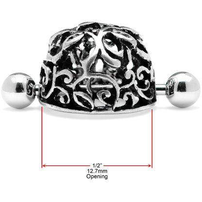 14G 9/16 Framework Twining Vines Nipple Shield Set